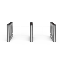 Barrière pivotante en acier inoxydable 304 avec vérification par empreinte digitale, système de contrôle d'accès pour tourniquet piétonnier pour entrée scolaire