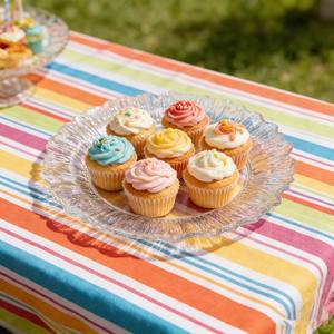 Assiettes en plastique jetables transparentes robustes, texture martelée, bord ondulé, pour mariage, restauration, banquet, vente en gros - Product Image 5