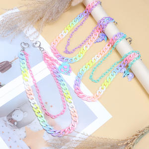 Cadena de Pantalón de Doble Capa de Acrílico a la Moda con Cierre de Corazón, Cadena de Cintura para Mujer, Accesorio de Uso Diario - Product Image 2