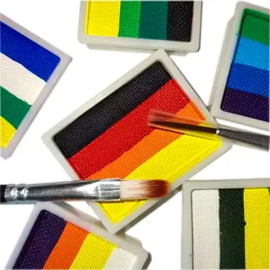 Palette de peinture pour le visage à base d'eau de haute qualité, vente en gros, couleurs arc-en-ciel, kits de peinture pour le visage pour enfants et adultes - Product Image 6