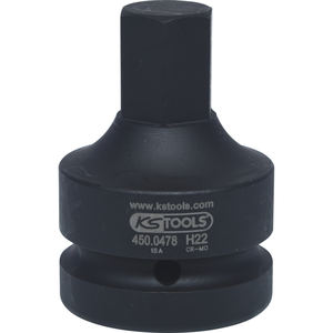 Controlador de impacto de 6 puntos cromado de 1 \ "y 22mm, zócalo profundo, características cuadradas hexagonales de grado DIY para reparación de mantenimiento, personalización OEM - Product Image 1