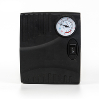 Compresseur d'air portable M4 DC 12V Gonfleur de pneu en plastique pour voiture avec jauge Fonction de surveillance de la pression des pneus
