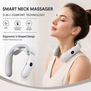 Wholesale U Shape Neck Massager Cordless Electric Pulse Heated Neck Massage Machine Gift Box Set OEM ODM - Product Image 1