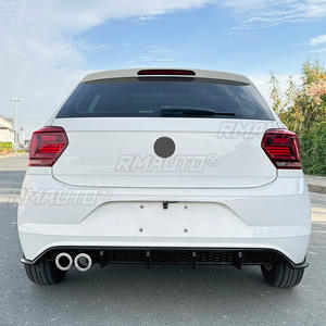 <b>For</b> VW Polo MK6 2019+ Body Kit Rear Bumper <b>Diffuser</b> Rear Bumper Spoiler Lip Splitter Protector Cover Guard <b>Car</b> Accessories - Product Image 3