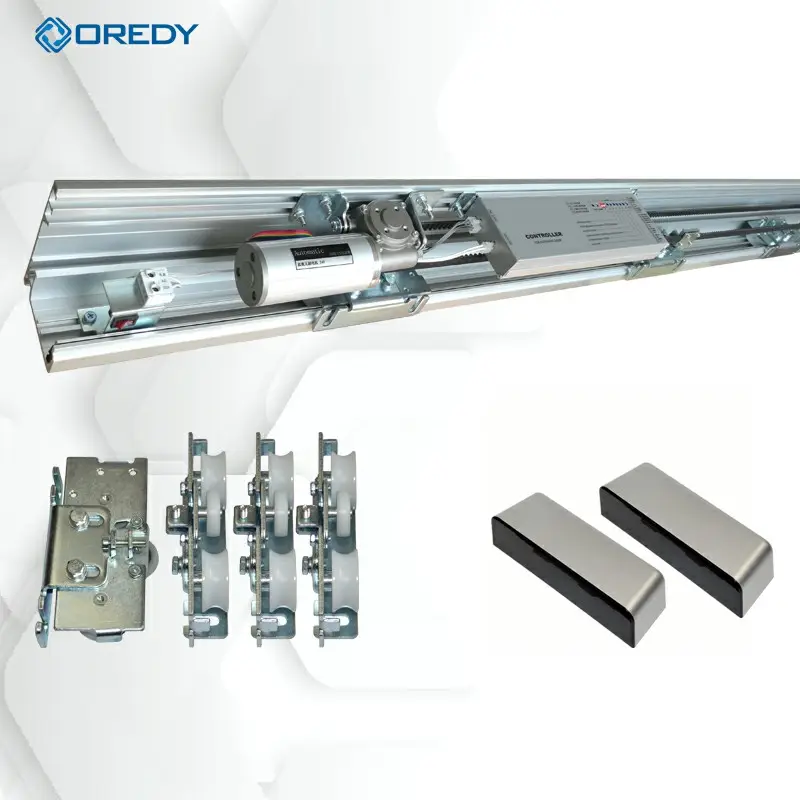 OREDY-Sistema de mecanismo de puerta deslizante automático, unidad de control de puerta deslizante automática de alta resistencia, 300KG