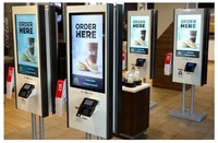 Pos Auto Commande Caisse Machine restaurant écran tactile 24 27 32 Pouces Paiement Bon De Commande Kiosque KFC pos machine