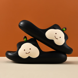 Tongs d'été pour femmes à semelle épaisse antidérapante en EVA, motif poire, pantoufles d'intérieur, style une bride, taille adulte - Product Image 2