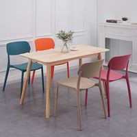 Fauteuil carré minimaliste moderne, chaise en plastique pour salle à manger, chaise de salle de conférence, chaise de négociation, chaise de célébrité en ligne, chaise cosmétique