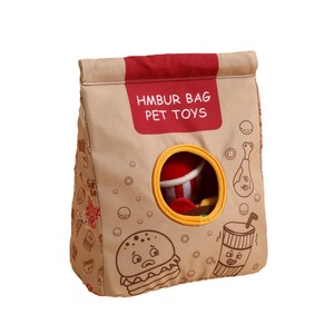 Juguetes de Peluche para Perros, Diseño de Paquete de Almuerzo de Comida Rápida, Personalizados, Suaves, Rellenos, con Sonido, Venta al Por Mayor del Fabricante - Product Image 5