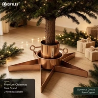 Support de base en métal en forme d'étoile pour sapin de Noël, stable, pour sapin de Noël artificiel ou naturel, décoration intérieure pour fêtes et maison, vente en gros