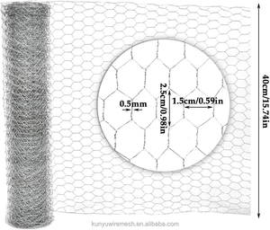 Mạ kẽm lục giác dây lưới gà dây lưới cho lồng chim, gia cầm hàng rào và bảo vệ vườn - Product Image 2