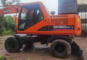 Envío Gratis, Precio Bajo, Excavadora Hidráulica de Ruedas Usada <span class=keywords><strong>Doosan</strong></span> DH150W-7, Modelo 2022, 15 Toneladas, Bomba y Motor Agrícolas en Stock - Product Image 4