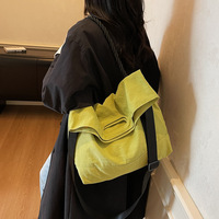 Nouveau Sac à Bandoulière Messager Grande Capacité en Nylon Style Coréen 2025 pour Femmes, en Polyester, Idéal pour Étudiantes
