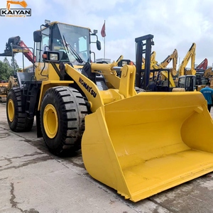 Cargadora de ruedas Komatsu WA380-6 usada, modelo 380, con cucharón amarillo, en venta. - Product Image 6