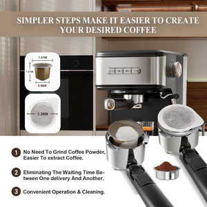 <span class=keywords><strong>Cafetera</strong></span> Empstorm 01E de Extracción Rápida de <span class=keywords><strong>20</strong></span> <span class=keywords><strong>Bares</strong></span>, Máquina de Café Espresso Semiautomática 3 en 1 para Cápsulas, Disponible en Stock - Product Image 4