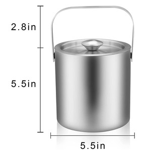 Wuyi camol Xô đá chân không cách nhiệt đôi tường | tùy chỉnh Vòng bạc rượu vang nắp thép không gỉ | xô đá cao cấp - Product Image 2