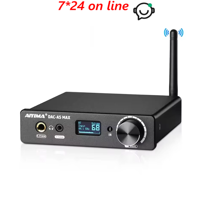 AYM-19 Audio DAC-A5 MAX Bt Decoder DAC ES9018 USB Decoder Headphone Amplifier APTX LDAC Support DSD256 PCM384
