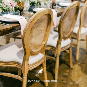 Vente en Gros <span class=keywords><strong>Location</strong></span> de Chaises Louis XIV Empilables à Dossier <span class=keywords><strong>Canne</strong></span> en Bois pour Événement Mariage - Product Image 2