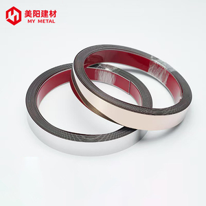 Tùy chỉnh gương trang trí gốm Cạnh Tường độ bám dính gạch thép không gỉ vàng kim loại <span class=keywords><strong>TRIM</strong></span> <span class=keywords><strong>Strip</strong></span> tự dính trang trí <span class=keywords><strong>TRIM</strong></span> - Product Image 2