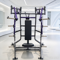 Appareil de musculation professionnel Iso-Lateral Hammer Style à charge par disques pour développements pectoraux en centre de fitness