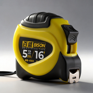 Cinta Métrica Industrial BISON <span class=keywords><strong>de</strong></span> Grado Profesional, Doble Cara, Alta Precisión, Construcción <span class=keywords><strong>de</strong></span> Acero Duradero, Datos <span class=keywords><strong>de</strong></span> Calibración - Product Image 2