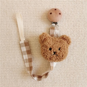 Vendita Calda: <span class=keywords><strong>Portaciuccio</strong></span> con Clip e Catena in Cotone Organico Fatto a Mano per Neonati - Product Image 5