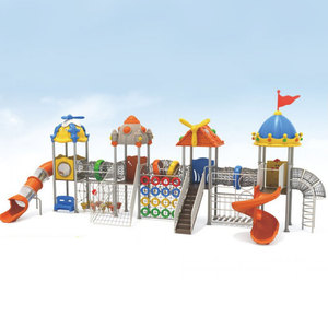 زحليقة كبيرة لرياض الأطفال مع مجموعة ألعاب متنوعة للحدائق العامة والمجتمعية مع أرجوحة بلاستيكية قابلة للتخصيص ZBHT-XBS من تشجيانغ - Product Image 5