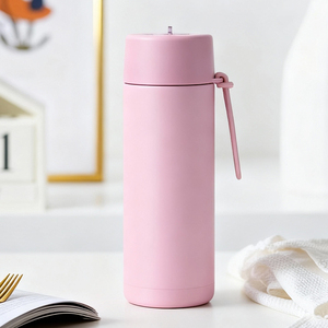 Custom Logo 20oz Sports Insulated Stainless Steel Vacuum <b>Flask</b> with Leak-Proof Lid Eco-Friendly BPA Free for Travel Outdoor Use - Product Image 1