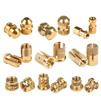 Yiping Healthcare Metric Thread Inserts Slotted Drive Copper Cold-Pressed Threaded Insert Knurled Brass Nut Plastic 0006M3