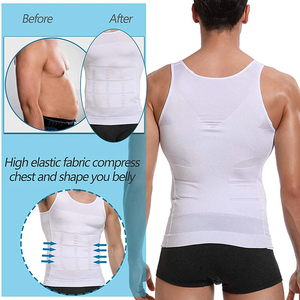 Camiseta de Compresión, Chaleco Moldeador de Cuerpo <span class=keywords><strong>para</strong></span> Hombre, Sin Mangas, <span class=keywords><strong>para</strong></span> Gimnasio, Entrenamiento, Ginecomastia, Abdomen, Cintura, Ropa Moldeadora - Product Image 6