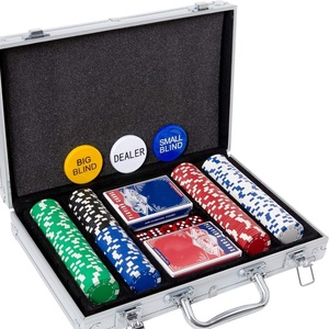 Poker Chips Set - 200PCS / 300PCS Poker Sets with Aluminum Case  11.5 Gram Casino Chips for Texas Holdem Blackjack Gambling