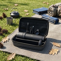 Machine à café portable automatique pour voiture, hôtel, camping-car, rechargeable par USB, filtre de 58 mm, panier à café en poudre, capacité de 3 à 5 tasses