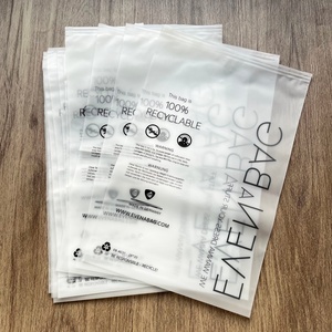 2025 Wholesales Eco Custom Printed Frosted Plastic <b>Zipper</b> Bag Transparent Plastic Packing <b>Zipper</b> Bag With Logo <b>for</b> Clothing - Product Image 3