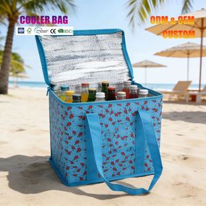 Reusable Waterproof Insulated Lunch Bag Aluminum Foil Thermal <b>Cooler</b> Tote for Outdoor Picnic Camping & Daily Use - Product Image 3