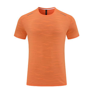 Verano Jacquard Gym Tight <span class=keywords><strong>Baloncesto</strong></span> Ropa Entrenamiento Sudor <span class=keywords><strong>Camiseta</strong></span> Fitness Secado rápido Deportes <span class=keywords><strong>Camiseta</strong></span> de manga corta para hombres - Product Image 3