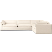 Ensemble de canapés sectionnels modernes et élégants avec accoudoirs effilés et bordure discrète, personnalisable et durable pour hôtel