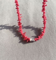 2025 printemps nouvelle mode unisexe mignon Style en céramique collier lien chaîne naturel corail en forme de perle fleur Personalidade tout