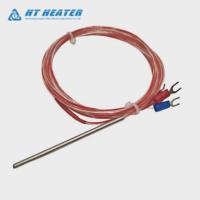 Sensor Suhu RTD PT100 3 Kawat Industri 4x100mm Kelas A Probe Baja Tahan Karat Termokopel Platinum untuk Autoklaf Uap