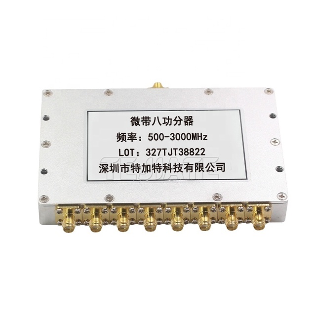 High Frequency 1 8 for SMA Microstrip Divider 2-6G 0.8/0.9ghz-2.5/3/6.5ghz GPS Test RF Power Splitter Telecom Parts for Radio