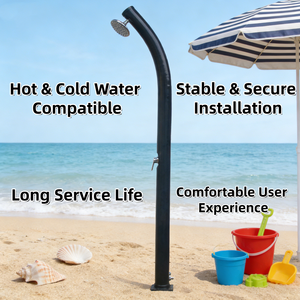 <span class=keywords><strong>Douche</strong></span> <span class=keywords><strong>solaire</strong></span> de jardin et de <span class=keywords><strong>piscine</strong></span> JADE <span class=keywords><strong>20L</strong></span> avec lavage des pieds |   PVC, double section, pomme de <span class=keywords><strong>douche</strong></span> chromée de 6 pouces - Product Image 2