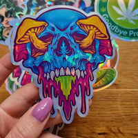 Autocollants Personnalisés Holographiques Découpés à la Forme, Étiquette Adhésive en Vinyle PVC Imprimée, Étanche, avec Logo Personnalisé pour Enfants