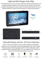 FEEL WORLD F6 Plus V2 6 pouces 3D LUT écran tactile IPS 1080 4K HD.MI entrée sortie DSLR caméra moniteur de terrain avec pare-soleil à bras inclinable