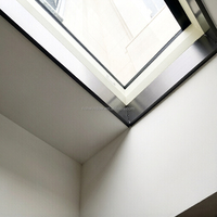 Toit vitré automatique fixe, design modulaire, système de pare-soleil intégré, système de drainage, installation rapide, villa, cuisine, sous-sol