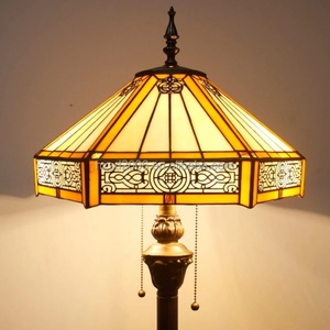 Lampe sur pied en verre FLOWFX 16 pouces, style baroque moderne, LED dimmable blanc chaud, culot E27, CRI élevé 80, garantie 2 ans, 50000 - Product Image 3