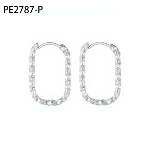 Amy Amy <b>Hoop</b> Earrings <b>Silver</b> Plated Geometric Women's Fashion Jewelry Gift - Product Image 1