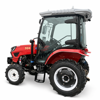 Tracteur agricole diesel 50 CV 4x4 avec transmission 8+8 vitesses pour le labour et le travail du sol