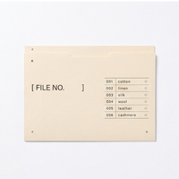 Carpeta Manila Personalizada para Estudio de Diseño, Organizador de Archivos de Papel para Almacenamiento de Muestras de Tela e Índice de Mesa
