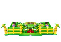 Ciudad de Diversión Inflable Comercial con Temática de Dinosaurios, Castillo Inflable Grande de PVC, Parque de Atracciones para Niños, Alquiler para Fiestas