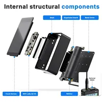 Kit Heltec V4 ESP32-S3 LoRa SX1262 928MHz con GPS, Pantalla Táctil, Batería de 2800mAh, Carcasa, Antena para Meshtastic LoRaWAN WiFi BT