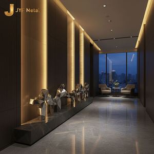 Escultura Art Deco de Acero Inoxidable Resistente al Agua para Exteriores, en Venta - Product Image 5